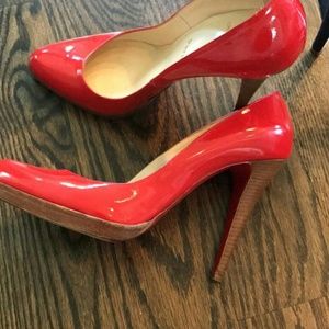 Christian Louboutin Red Patent Leather Pumps